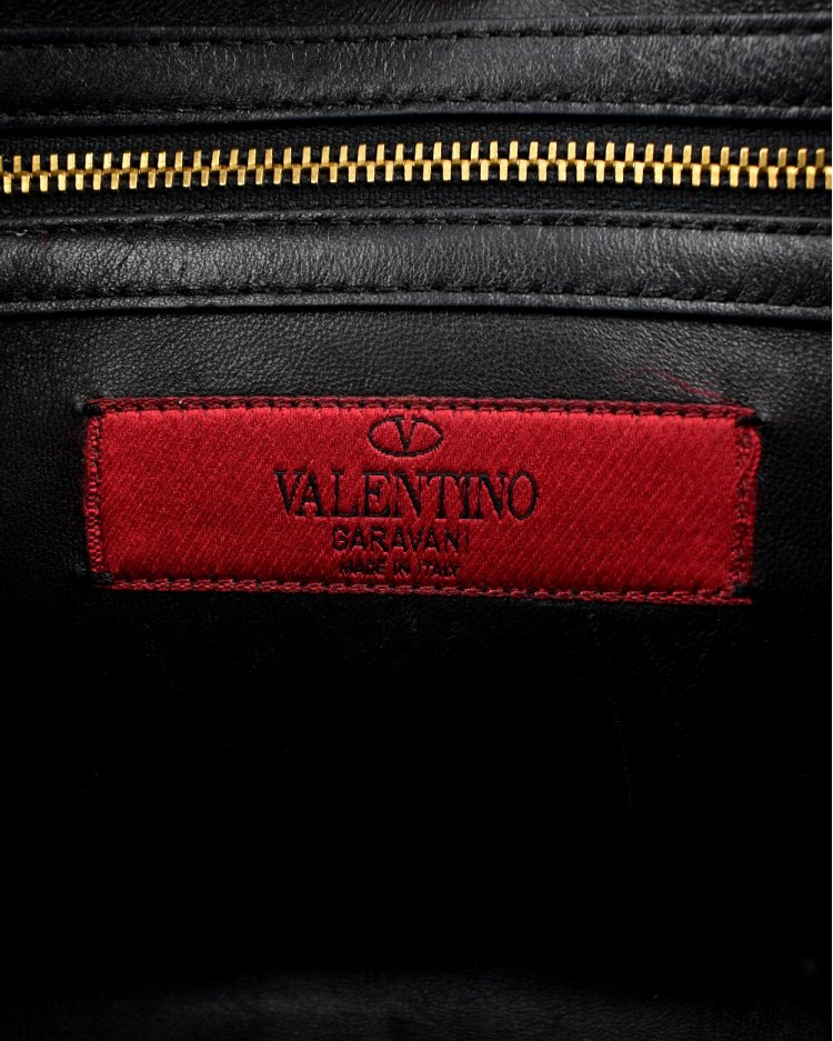 Bolsa Valentino original B-Rockstud preta feminina